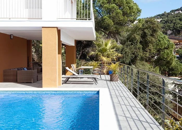 Villa House In A Garden With View